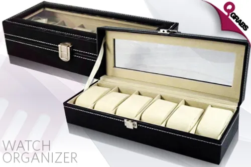 For QR79, Keep Your Watches Tidy, Clean & Dust Free with a Watch Organizer! (QR200 Value)